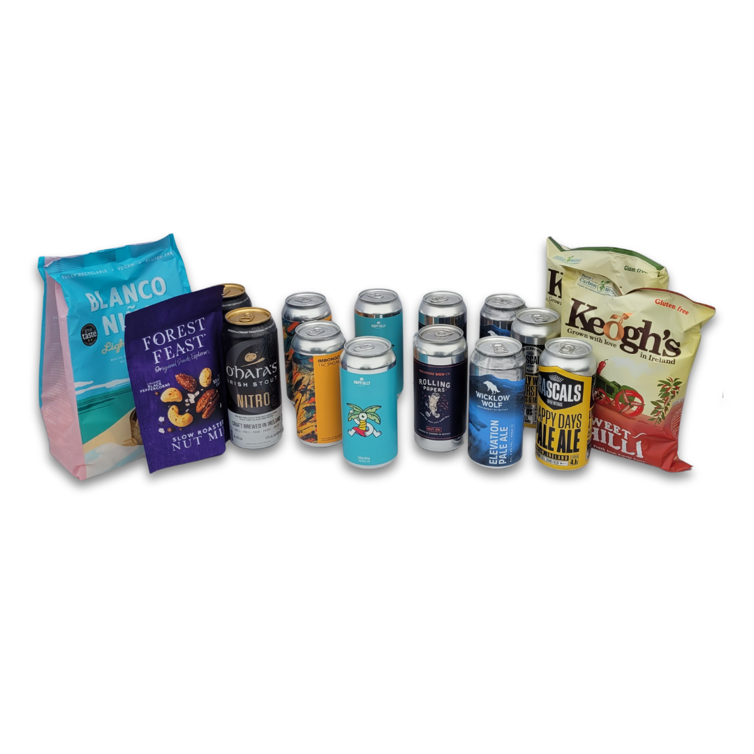 12 Irish Craft Beer Can &amp; Snack Selection