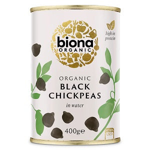 Biona Organic Black Chickpeas 400g