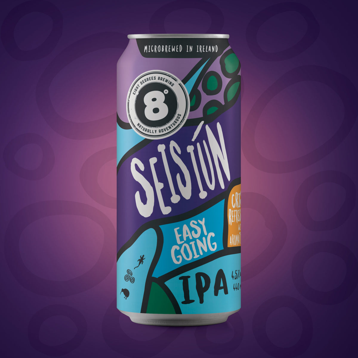 Eight Degrees Brewing Seisíun Easy Going IPA 440ml