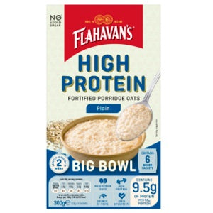 Flahavan&#39;s High Protein Plain Fortified Porridge Oats 300g