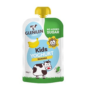 Glenilen Farm Kids Yoghurt Pouch Banana 90g