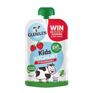 Glenilen Farm Kids Yoghurt Pouch Strawberry 90g