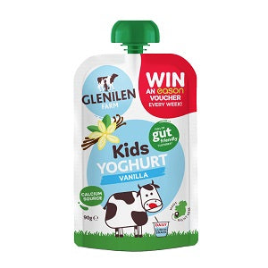 Glenilen Farm Kids Yoghurt Pouch Vanilla 90g