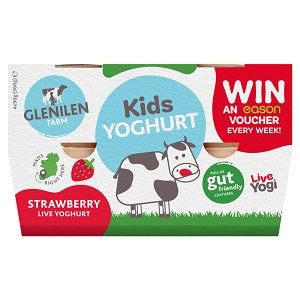 Glenilen Farm Kids Yoghurt Strawberry 4x90g