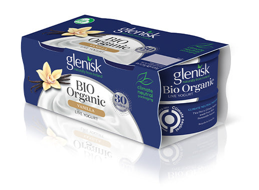 Glenisk Bio Yogurt Vanilla 4 Pack 125g