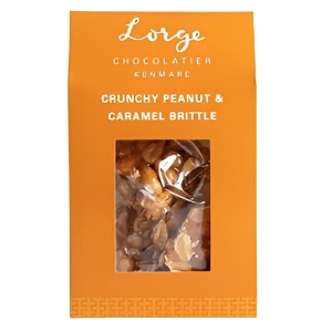 Lorge Chocolatier Crunchy Peanut &amp; Caramel Brittle 150g