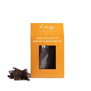 Lorge Chocolatier Dark Chocolate &amp; Roasted Almond Brittle 150g