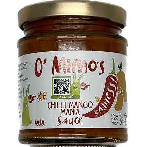 O&#39; Mimo&#39;s Chilli Mango Mania Sauce 190g