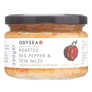 Odysea Roasted Red Pepper &amp; Feta Meze 220g