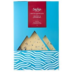 Skelligs White Chocolate with Walnut &amp; Cranberry 350g