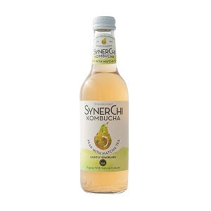 SynerChi Sparkling Kombucha Pear with Matcha Tea 330ml