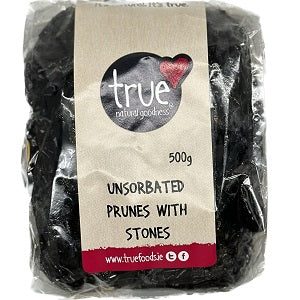 True Natural Goodness Unsorbated Prunes With Stones 500g