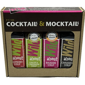 Wild About Cocktail &amp; Mocktail Syrup Mix 4 Pack 4x100ml