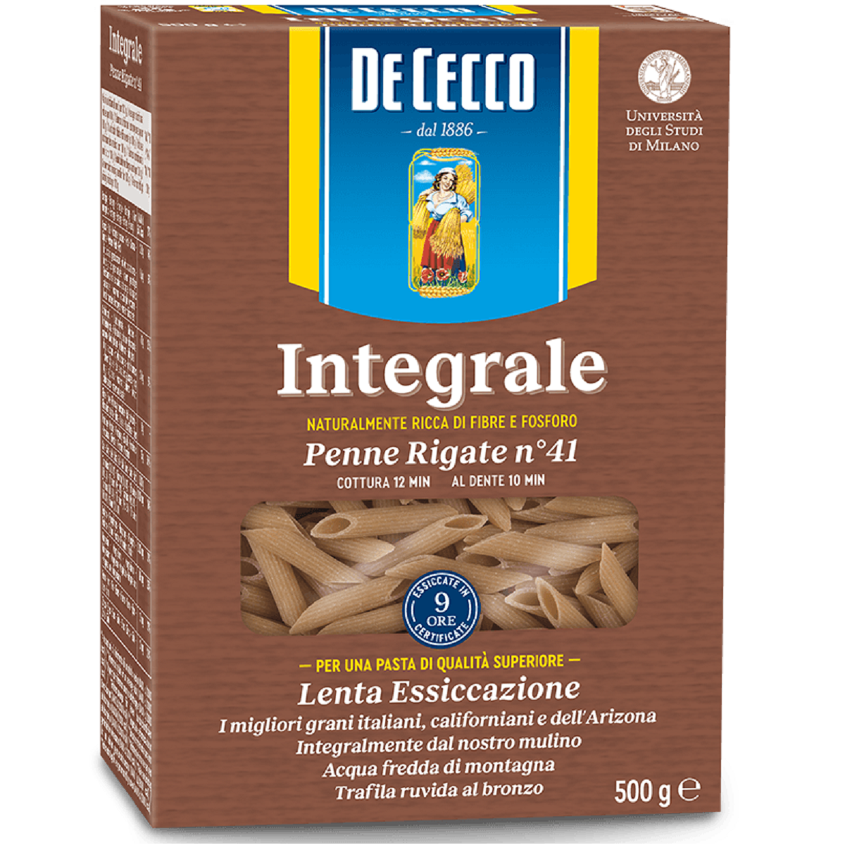 De Cecco Penne Rigate n° 41 Integrali 500g - Ardkeen Quality Food Store